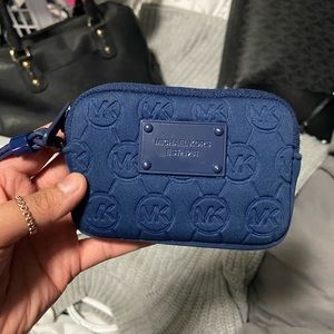 AUTHENTIC Michael Kors Coin Purse Blue